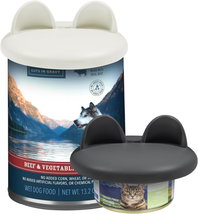 Reusable Food Can Lid Set, Cute Cat-Ear Pet Food Can Lids, (3, 6, 14Oz E... - £10.03 GBP