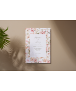 Editable Templates | Floral Pink Wedding Invitation | Floral Invitations |  Inst - $7.92