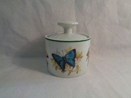 National Wildlife Federation White porcelain Butterfly Replacement Sugar Bowl - £16.02 GBP