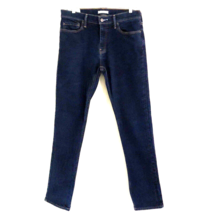 Abercrombie Fitch Slim Straight Jeans Mens 32x33 A&amp;F Stretch Dark Wash Denim - £19.68 GBP