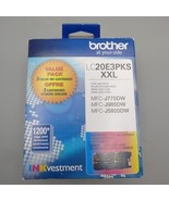 Brother LC20E3PKS XXL Super High-Yield 3-Pack Ink Cartridges Color - $416.01 MXN