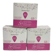 3X Summer&#39;s Eve Simply Sensitive Cleaning Cloths Sensitive Skin 16 Cloth... - £11.93 GBP