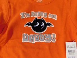 The Children&#39;s Place Baby Unisex Halloween Body Suit 3-6 Month I&#39;m Batty for Dad - $12.86