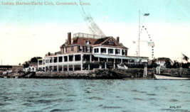 Indian Harbor Yacht Club Greenwich Connecticut  Vintage Postcard 1907 - $5.99
