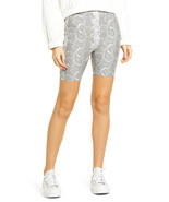 HUE Womens Bike Shorts Sleek Effects High Waist Grey Python Size Small $... - £7.02 GBP