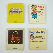 4 Vintage Matchbooks Ponderosa, Pizza Hut, Arby&#39;s &amp; Captain D&#39;s Restaurants - £15.95 GBP