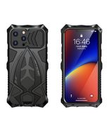 Case for iPhone 13 (Color: Black)  Metal Flip Front and Back Hard Back ... - $2,218.15 MXN