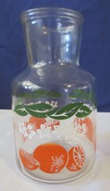 Vintage Anchor Hocking orange juice decanter glass carafe pitcher EUC - $10.00