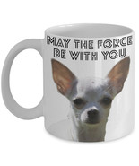 Funny Chihuahua Coffee Mug &quot;Yoda Chihuahua May The Force Be With You&quot; Gr... - £11.95 GBP