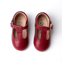 Starbie Baby Mary Jane Baby Shoes Baby Burgundy shoes Toddlers Mary Janes - £15.18 GBP+
