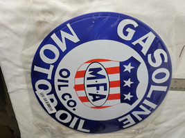VINTAGE GASOLINE MOTOR OIL COMPANY SIGN PUMP PLATE GAS STATION OIL Apart14 - $24.75