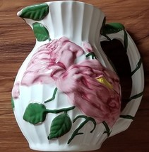 Bloom Rite ~ Pitcher ~ Multicolored ~ Floral Design ~ Ceramic ~ 6 Cups - $30.00