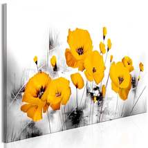 Tiptophomedecor Stretched Canvas Floral Art - Sunny Meadow Narrow - Stretched &amp;  - £71.92 GBP+