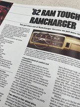 1982 Dodge Ramcharger Royal SE AD150 AW150 Dealer Sales Brochure Vintage... - £11.17 GBP