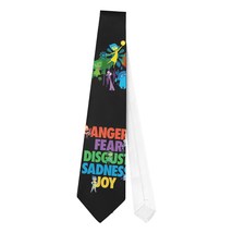 Necktie Inside Out Disgust Fear Sadness Anger Joy Halloween Cosplay - £20.09 GBP