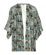 Vintage Japanese Kimono Samurai Warrior Armour Lined Robe Phoenix Bird 5... - €15,80 EUR