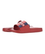 Men&#39;s Tommy Hilfiger Designer Striped Slippers Romey Slide Sandals (Red,... - £22.04 GBP