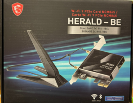 MSI - HERALDBWIFI7MAX - Bluetooth 5.4 Tri Band Wi-Fi/Bluetooth Combo Ada... - $79.95