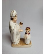 Vintage Catholic Bishop Confirmation Girl Figure J L Co. Japan 4.5” - $19.79