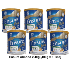 6 cans x 400g Abbott Ensure Gold Almond Free Shipping To USA  - $227.90