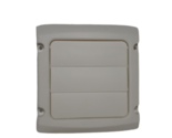 4 In. Louvered Vent Cap In White | Exhaust Dryer Outdoor  LC4WXHD - £3.76 GBP