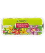 Fevicryl Acrylic Colors, Sunflower Kit, 10 Shades - Kushuworld - $440.77 MXN