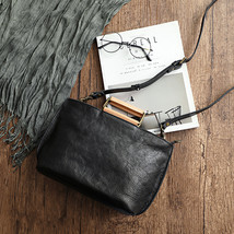 Handmade Natural Cow Leather Women Bag 2022 New Simple Retro Handbag Lar... - £112.14 GBP