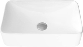 Stylish® Rectangular Bathroom Over The Counter Sinks | Fine Porcelain, 227H - £102.00 GBP