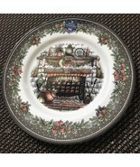 Royal Stafford Fire Place Stocking Christmas Eve Dinner Plates Set 4 ~New~ - $67.80 CAD