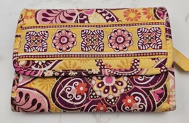 Vera Bradley Bali Gold Trifold Wallet - $8.99
