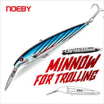 NOEBY Trolling Minnow Fishing Lure 130mm 33g 185mm 60g 225mm 76g Wobbler... - £5.93 GBP+