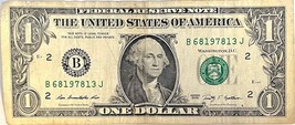 $1 One Dollar Bill 68197813, birthday / anniversary August 6, 1978 - £8.03 GBP
