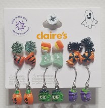 Claire&#39;s Halloween Glow In The Dark Assorted Earrings, 9 Pairs, Ages 3+ - £13.44 GBP