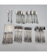NS National Stainless Japan Rose and Leaf Service For 8 Vtg Set of 50 Pc... - €146,94 EUR