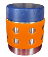 Thermal 8 oz Triple Insulated Container Jar All Orange Dots Cold and Hot - £19.00 GBP