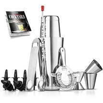 Mixology Bartender Cocktail Shaker Set - 15 &amp; 30 Oz Stainless Steel Cock... - $30.99