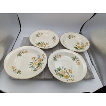 Vintage Set Taylor Smith Taylor Soup Cereal Bowl 7 3/4&quot; Yellow Buttercup... - £13.43 GBP