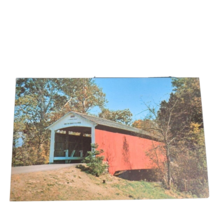 Postcard Billie Creek Covered Bridge Parke County Indiana No 39 Chrome U... - $7.12