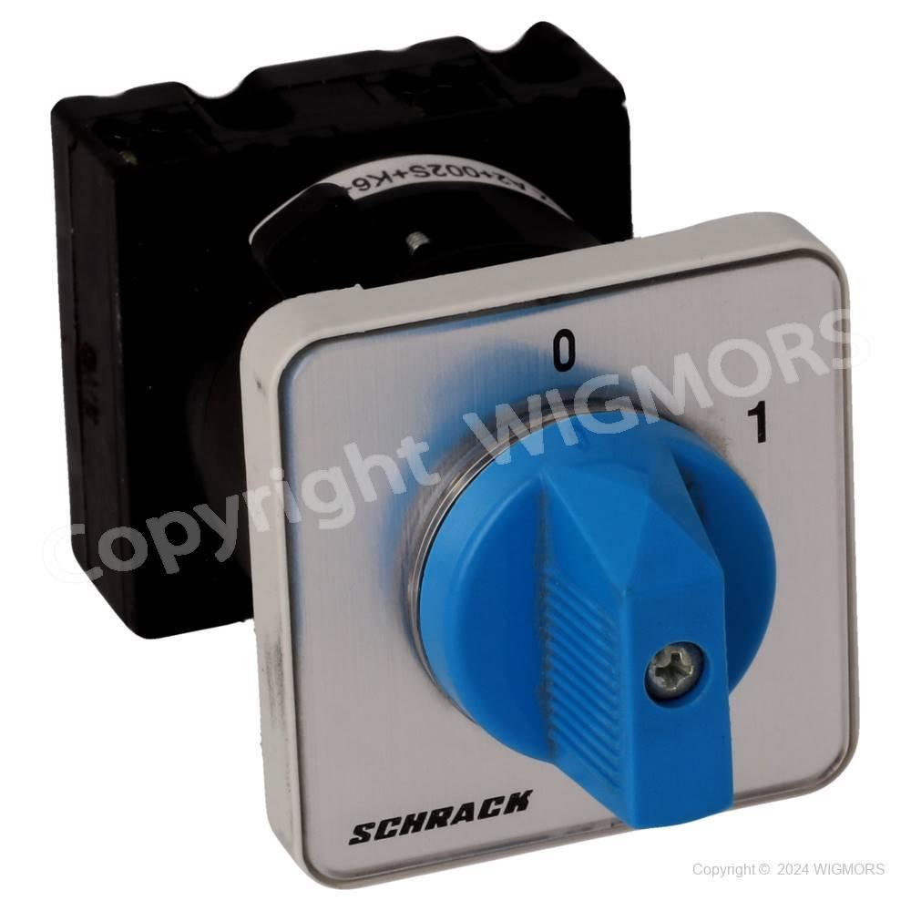 Off Switch 2 pole 20A for panel mounting, 0-1 ON/OFF 20A IN 025 220 Schrack - $26.34
