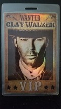 Clay Walker - Original Vip Wanted 2009 Tour Laminate Backstage Pass - $40.00