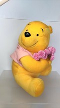 Disney   Winnie  the  Pooh   Pink Bouquet   Plush Doll  ( H-12 in )  Sega   Used - £5.19 GBP
