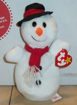 Ty Snowball The Snowman Beanie Baby plush toy - $5.82