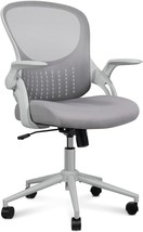 Grey Smug Home Office Chair Ergonomic Desk Chair Mesh Computer Chair, Up... - £74.69 GBP
