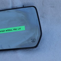 13-17 GMC Terrain Sideview Mirror Glass Heated W/ Blind Spot Driver Left LH image 3