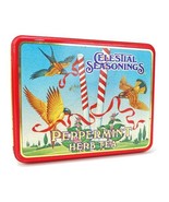 Vintage 1985 Celestial Seasonings Tea Tin Box Empty Peppermint Herb Adve... - £25.46 GBP