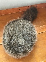 Kids Gently Used Faux Raccoon Skin Fur Hat for Dress-Up Theater or Hallo... - £8.03 GBP
