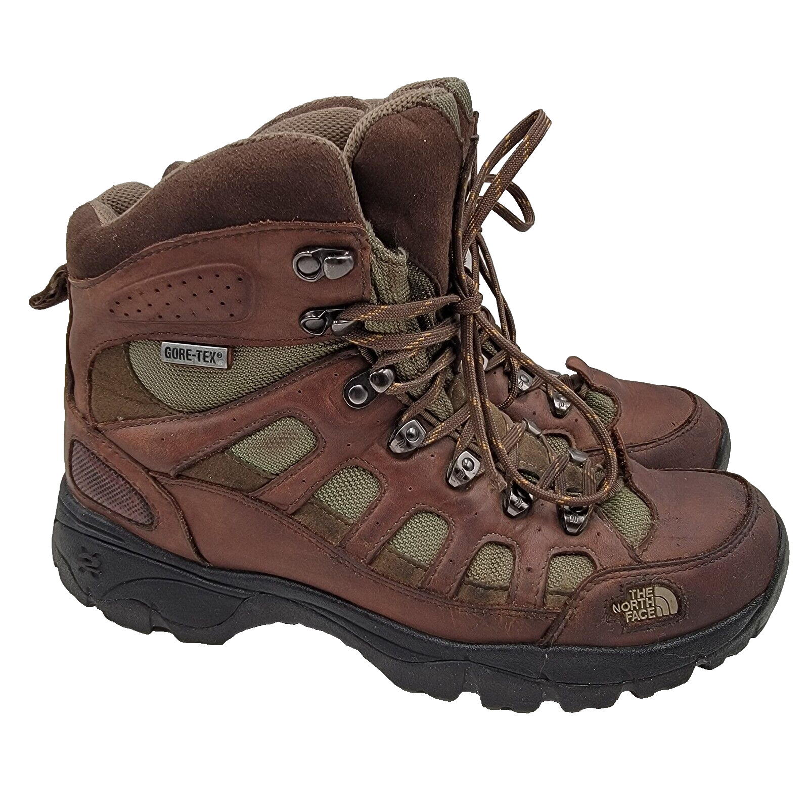 The North Face Hiking Boots Men's 11 Gore-Tex Brown Leather Waterproof - £46.68 GBP