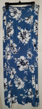 Excellent Womens Gilli Blue W/ Pretty Floral Knit Pull On Maxi Skirt Size 1X - £26.09 GBP