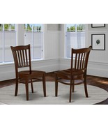 Set Of 2 Groton Dinette Kitchen Dining Chairs With Wood Seat In Mahogany... - £198.60 GBP