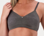 Breezies Feather Light Jacquard Wirefree Bra- MIDNIGHT, 40D #A571537 - $22.00